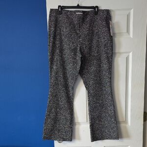 Nanette Lepore Black and White Textured Pants